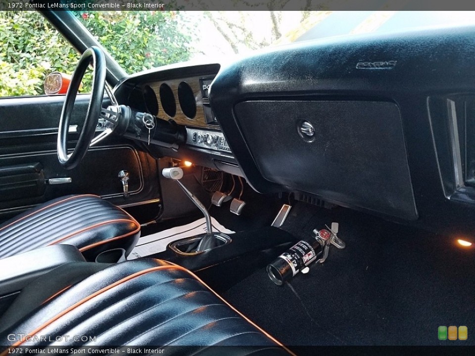 Black Interior Dashboard for the 1972 Pontiac LeMans Sport Convertible #138655242