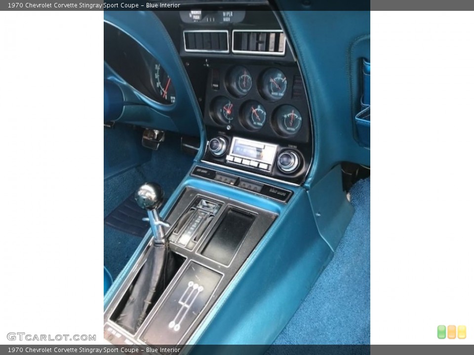 Blue Interior Transmission for the 1970 Chevrolet Corvette Stingray Sport Coupe #138655269