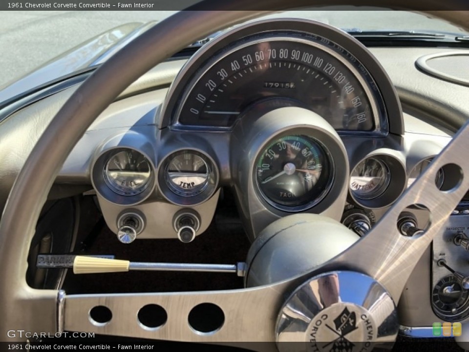 Fawn Interior Gauges for the 1961 Chevrolet Corvette Convertible #138655773