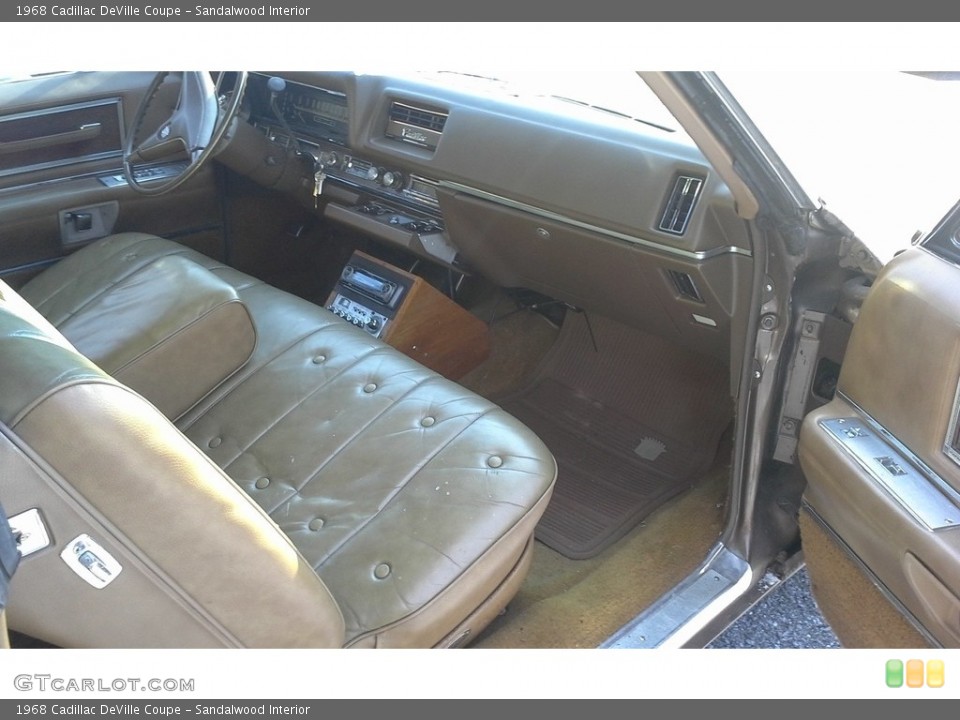 Sandalwood Interior Photo for the 1968 Cadillac DeVille Coupe #138656475