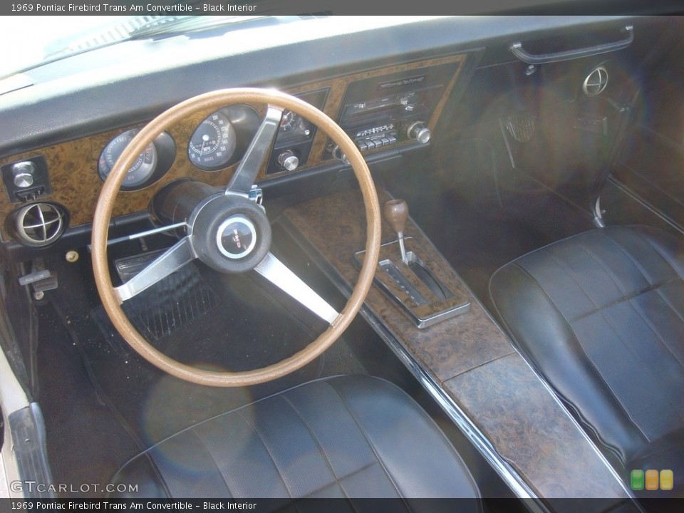 Black Interior Photo for the 1969 Pontiac Firebird Trans Am Convertible #138657072