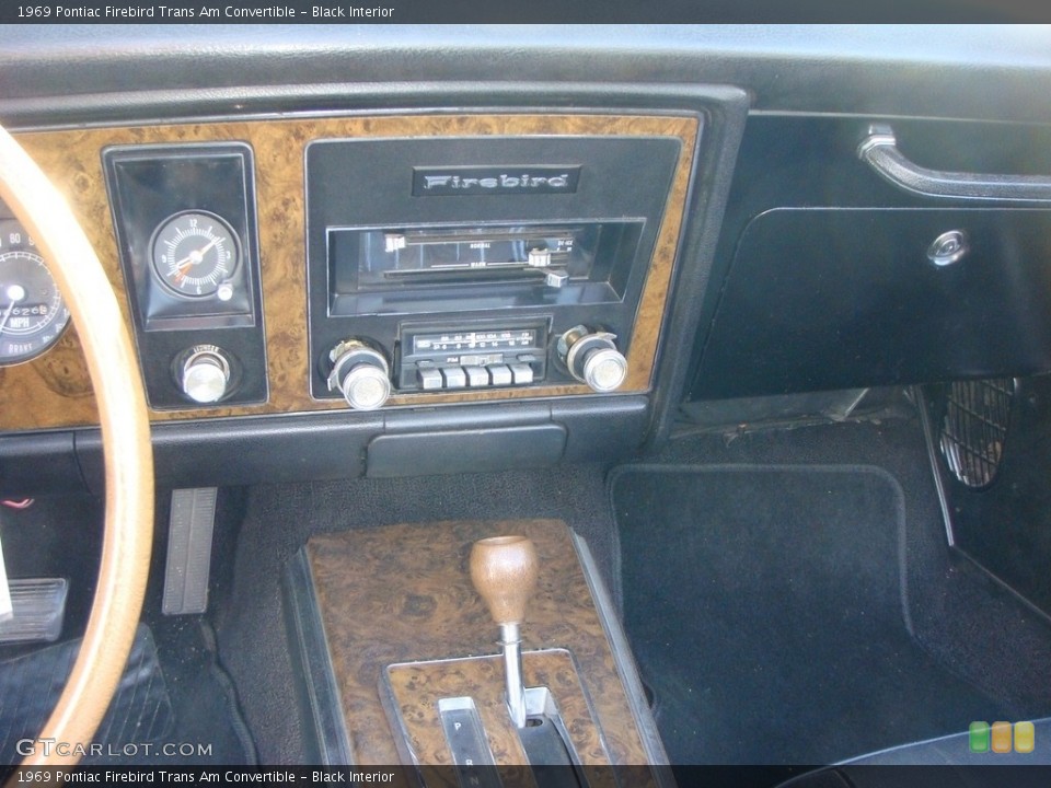Black Interior Controls for the 1969 Pontiac Firebird Trans Am Convertible #138657132