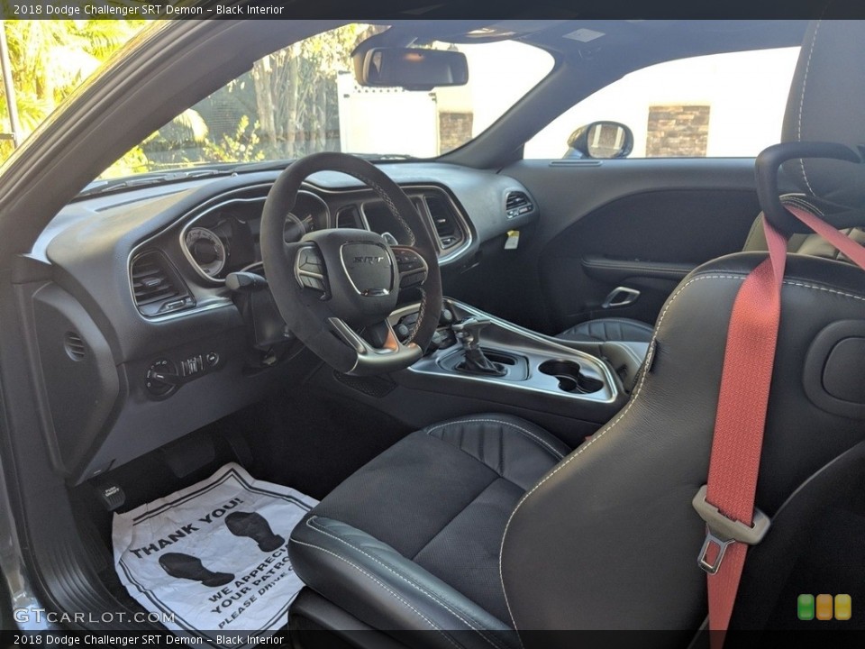 Black Interior Front Seat for the 2018 Dodge Challenger SRT Demon #138659955