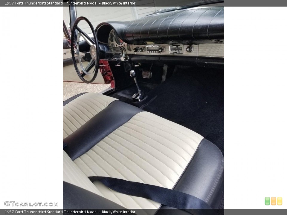 Black/White Interior Front Seat for the 1957 Ford Thunderbird  #138663906