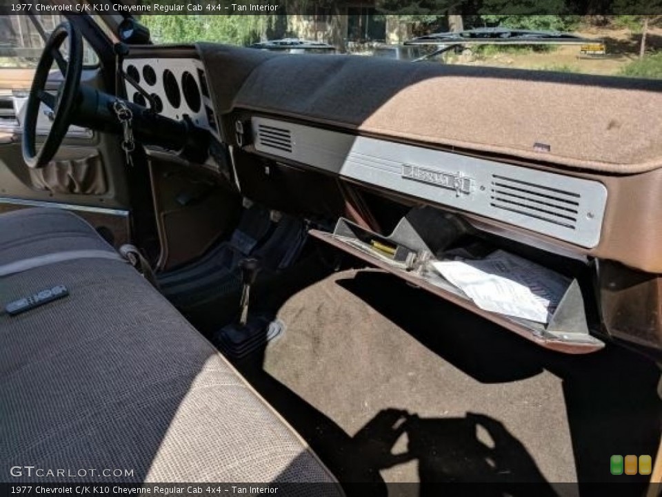 Tan Interior Dashboard for the 1977 Chevrolet C/K K10 Cheyenne Regular Cab 4x4 #138664815