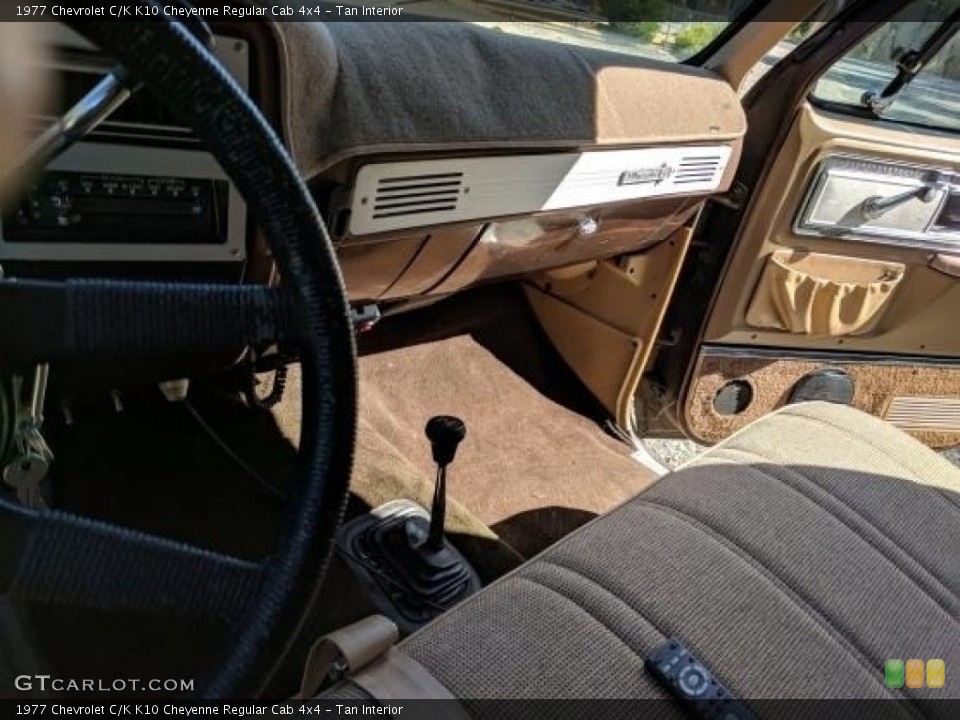 Tan Interior Controls for the 1977 Chevrolet C/K K10 Cheyenne Regular Cab 4x4 #138664854