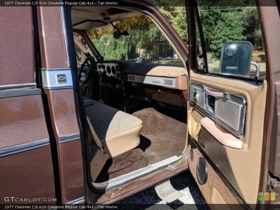 Tan Interior Door Panel for the 1977 Chevrolet C/K K10 Cheyenne Regular Cab 4x4 #138665223