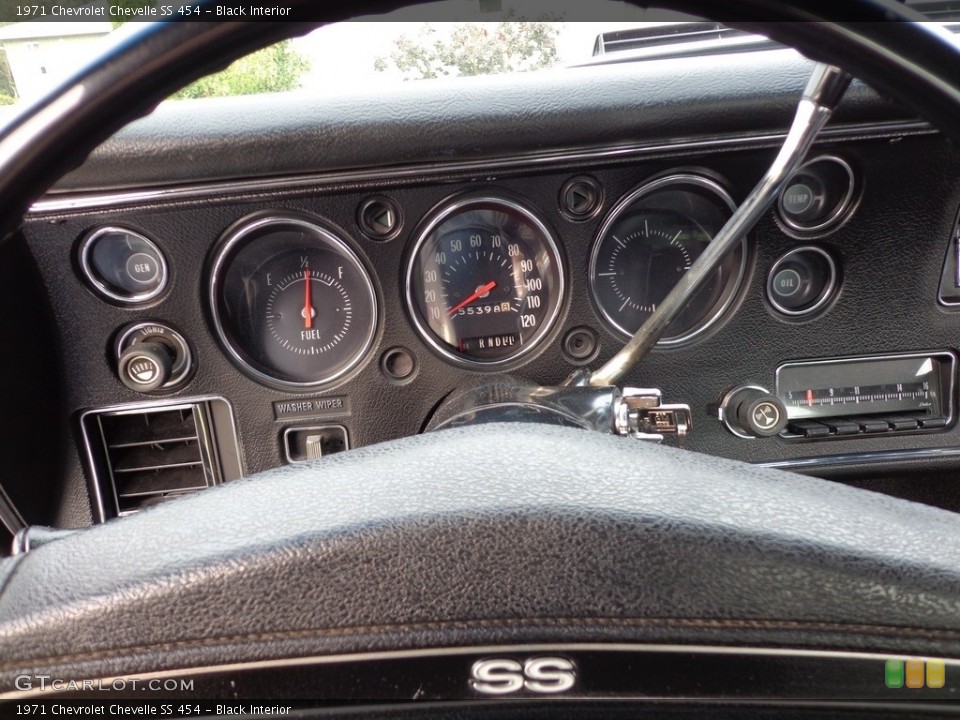 Black Interior Gauges for the 1971 Chevrolet Chevelle SS 454 #138665487