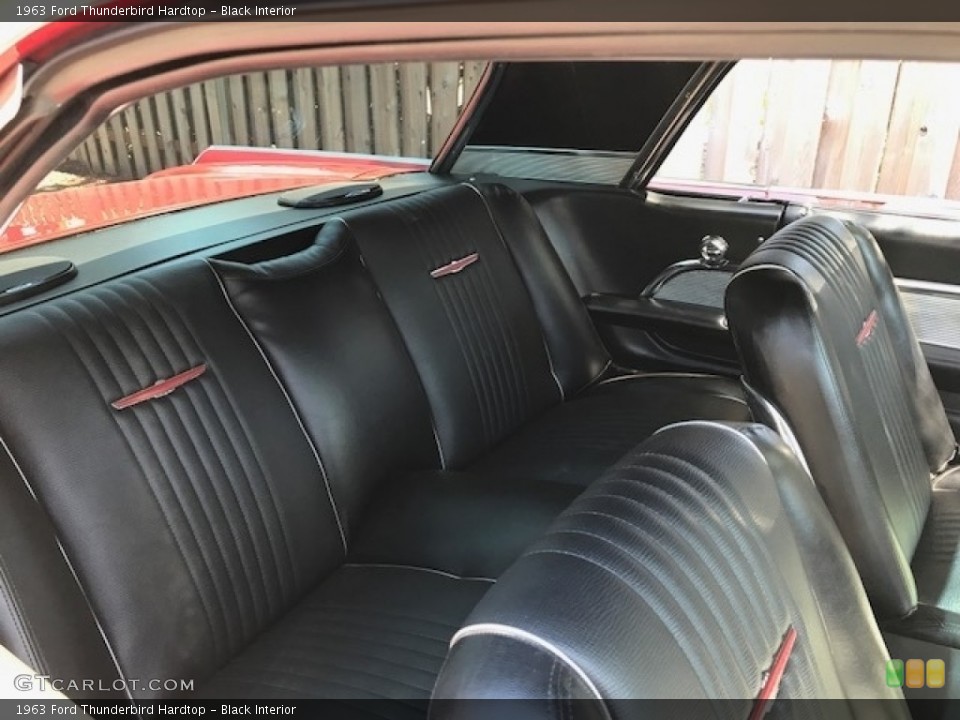 Black Interior Rear Seat for the 1963 Ford Thunderbird Hardtop #138666159
