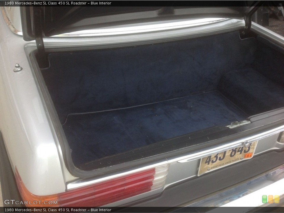 Blue Interior Trunk for the 1980 Mercedes-Benz SL Class 450 SL Roadster #138669153