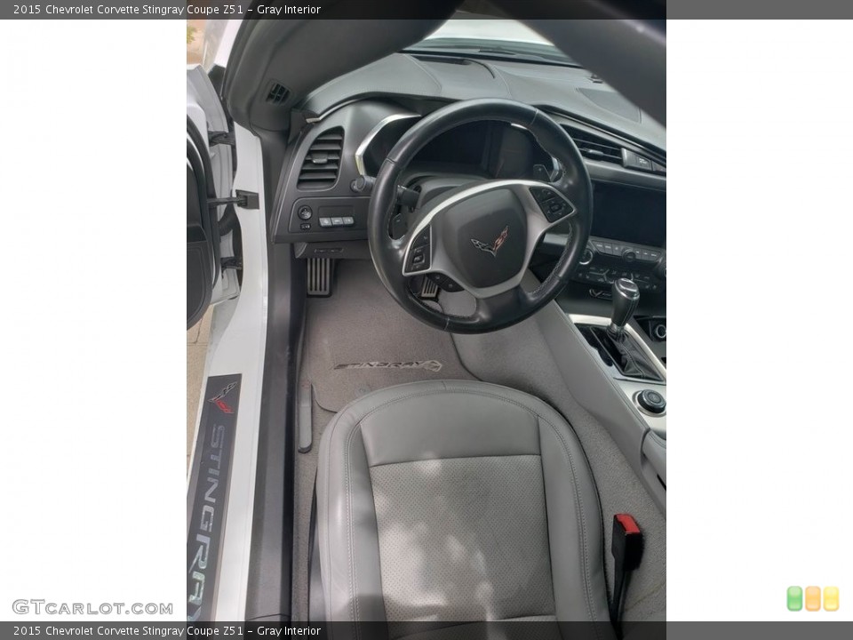 Gray Interior Front Seat for the 2015 Chevrolet Corvette Stingray Coupe Z51 #138669339