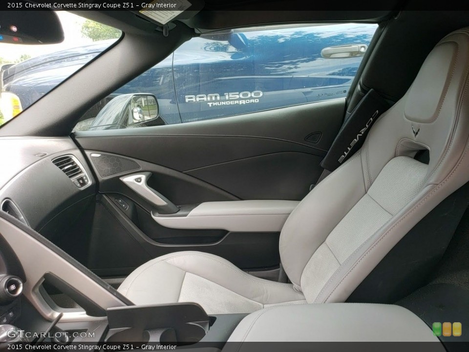 Gray Interior Front Seat for the 2015 Chevrolet Corvette Stingray Coupe Z51 #138669357