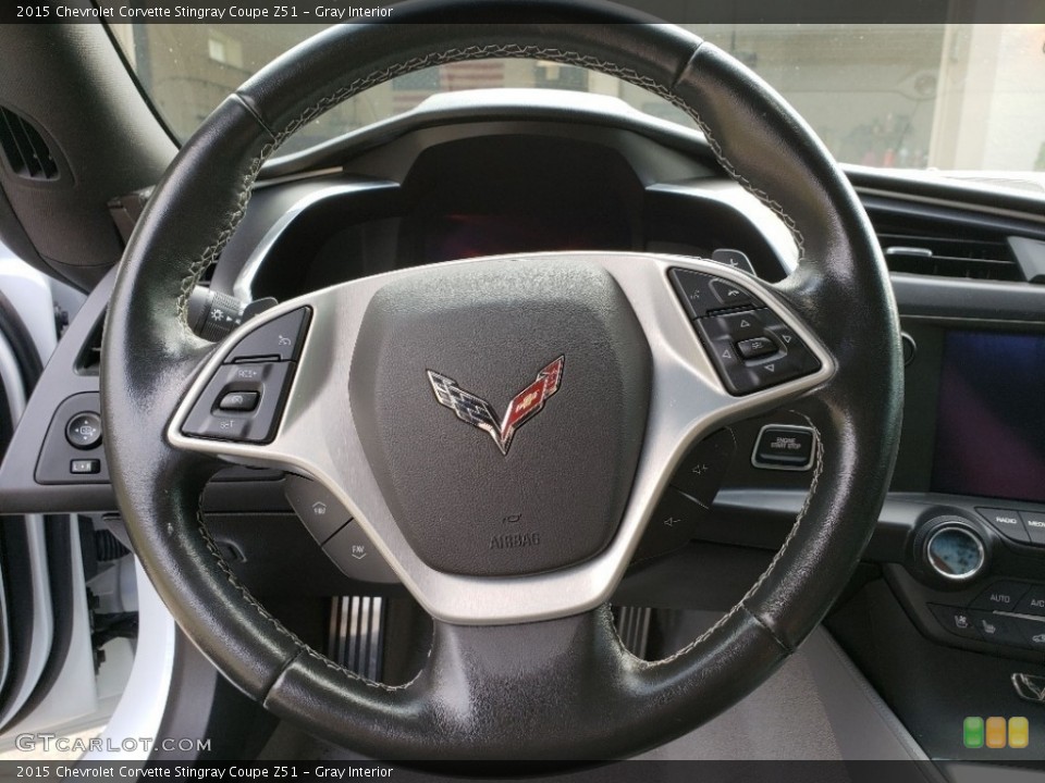 Gray Interior Steering Wheel for the 2015 Chevrolet Corvette Stingray Coupe Z51 #138669387