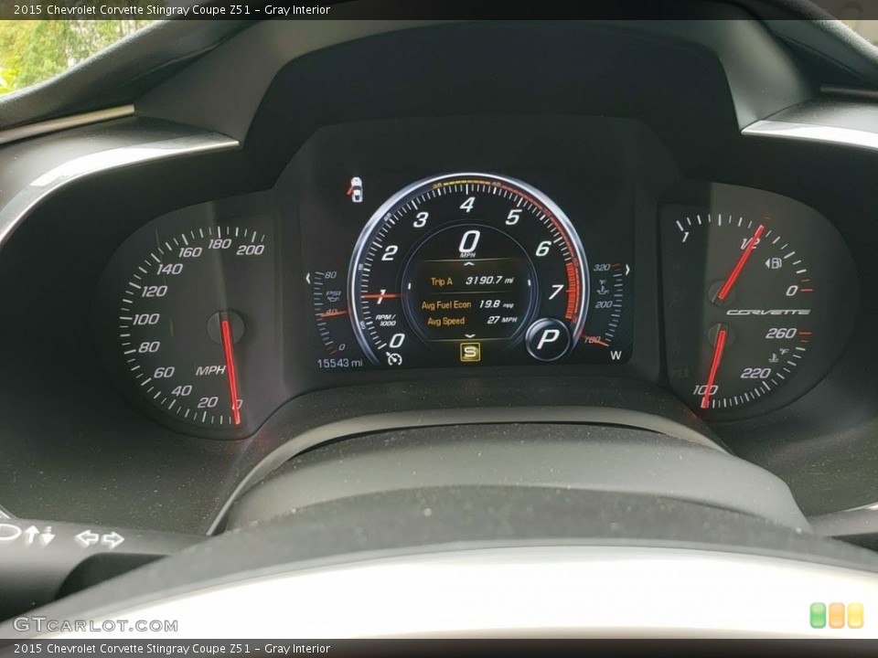 Gray Interior Gauges for the 2015 Chevrolet Corvette Stingray Coupe Z51 #138669459