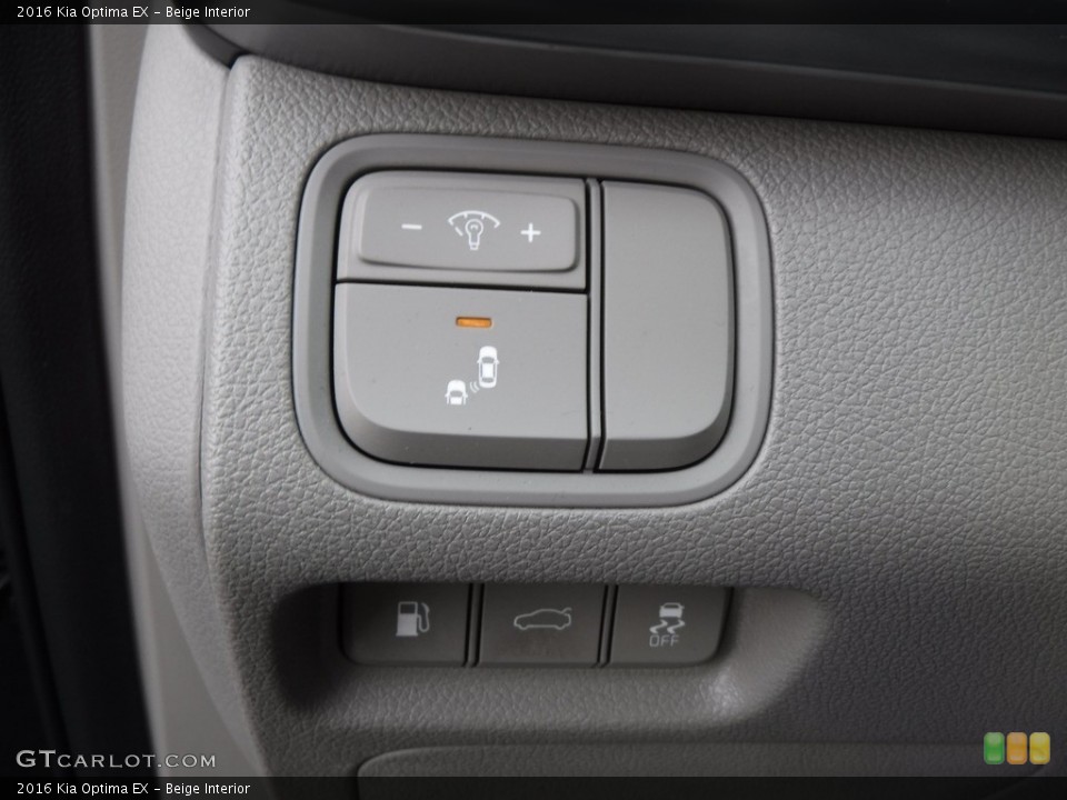 Beige Interior Controls for the 2016 Kia Optima EX #138670026