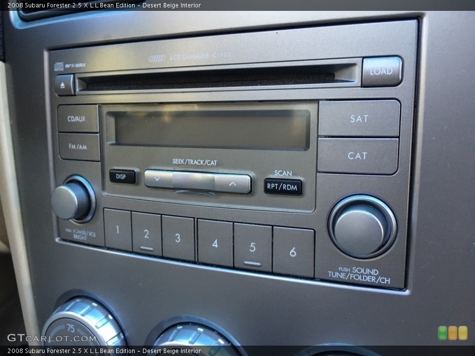 Desert Beige Interior Audio System for the 2008 Subaru Forester 2.5 X L.L.Bean Edition #138670110
