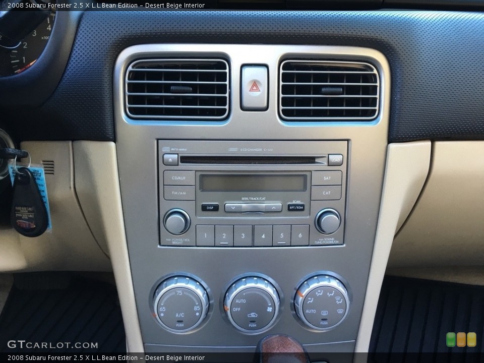 Desert Beige Interior Controls for the 2008 Subaru Forester 2.5 X L.L.Bean Edition #138670137