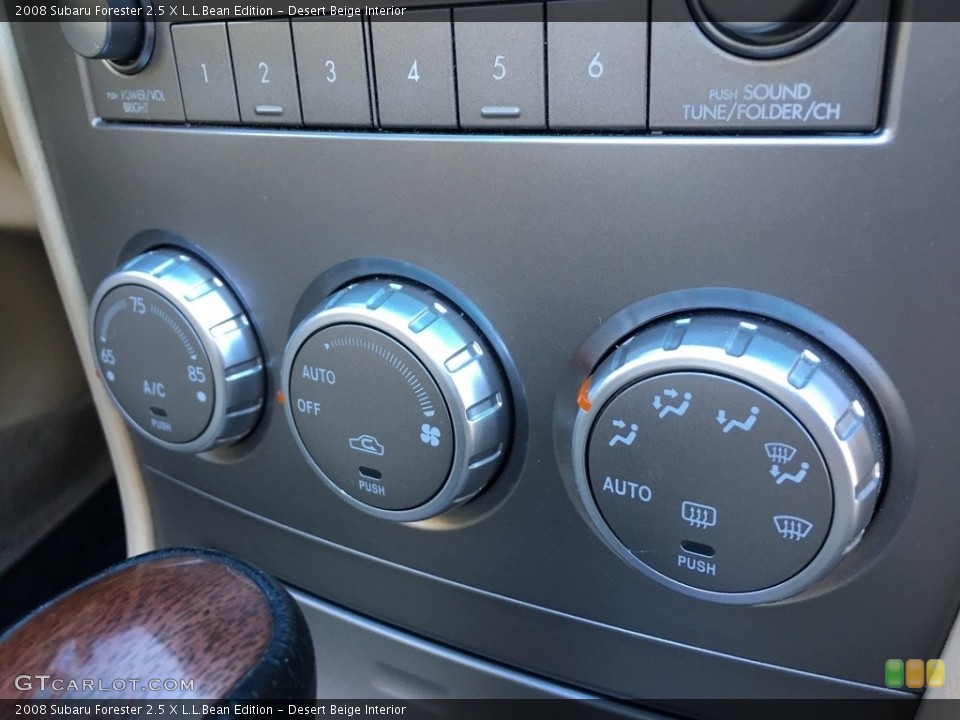Desert Beige Interior Controls for the 2008 Subaru Forester 2.5 X L.L.Bean Edition #138670215