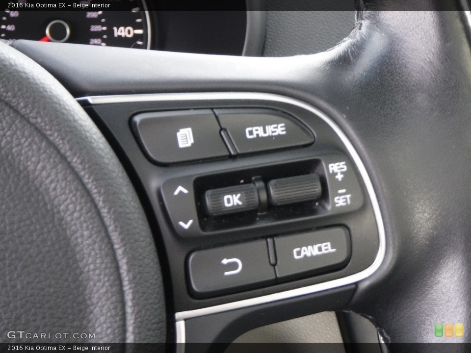 Beige Interior Steering Wheel for the 2016 Kia Optima EX #138670323