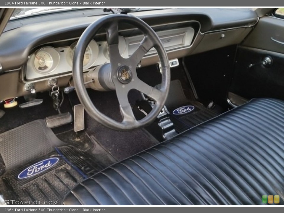 Black Interior Photo for the 1964 Ford Fairlane 500 Thunderbolt Clone #138670415