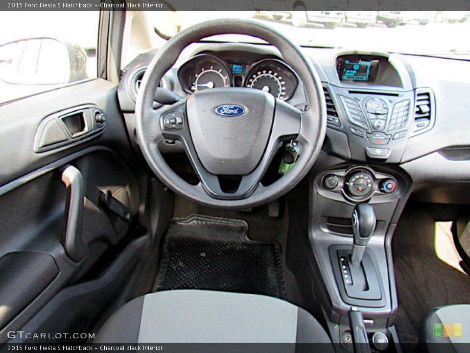 Charcoal Black Interior Dashboard for the 2015 Ford Fiesta S Hatchback #138672030