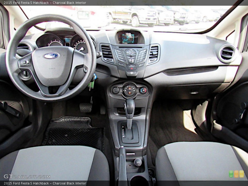 Charcoal Black Interior Prime Interior for the 2015 Ford Fiesta S Hatchback #138672051