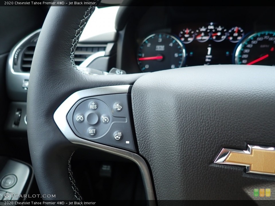 Jet Black Interior Steering Wheel for the 2020 Chevrolet Tahoe Premier 4WD #138672705