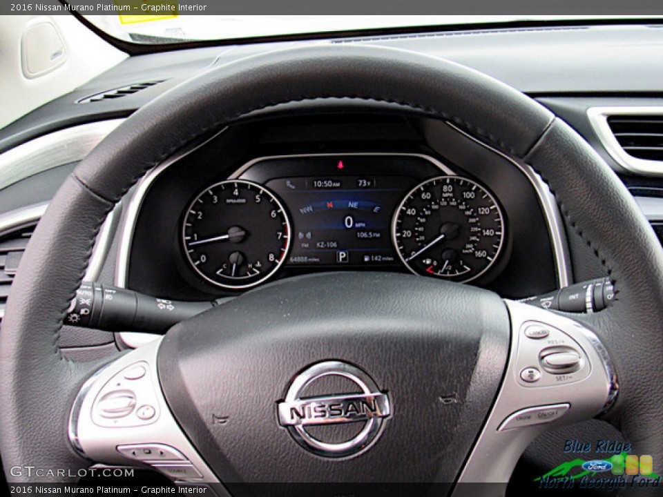 Graphite Interior Steering Wheel for the 2016 Nissan Murano Platinum #138674436