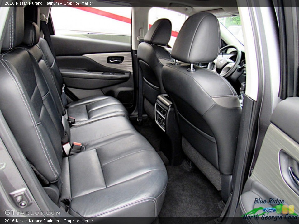 Graphite Interior Rear Seat for the 2016 Nissan Murano Platinum #138674736