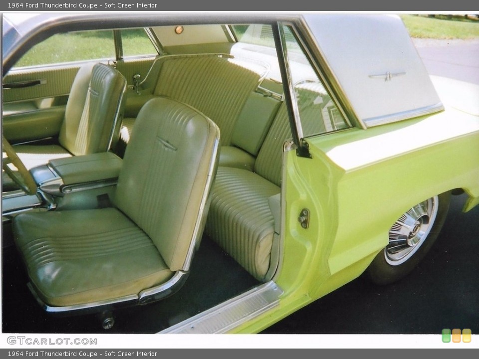 Soft Green Interior Photo for the 1964 Ford Thunderbird Coupe #138675960