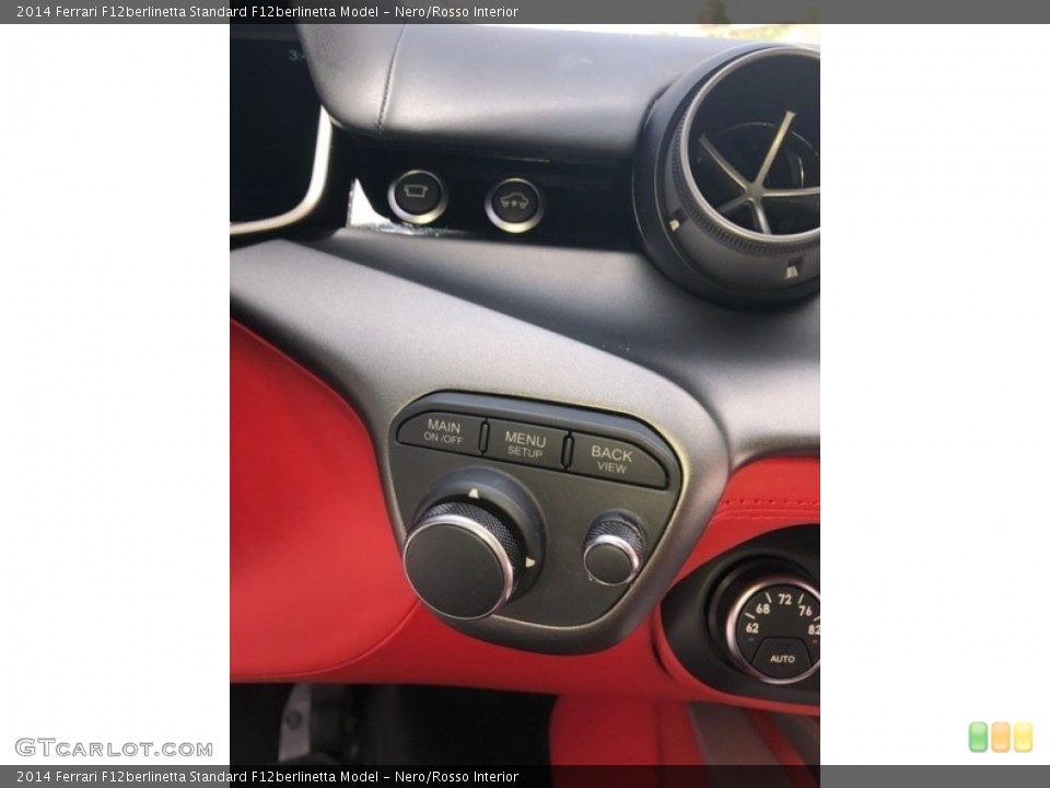 Nero/Rosso Interior Controls for the 2014 Ferrari F12berlinetta  #138676011