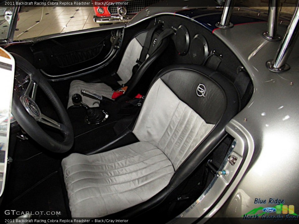 Black/Gray 2011 Backdraft Racing Cobra Replica Interiors