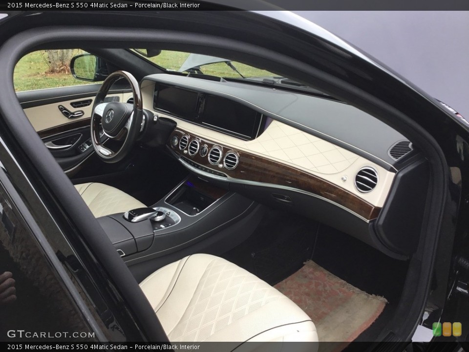 Porcelain/Black Interior Dashboard for the 2015 Mercedes-Benz S 550 4Matic Sedan #138678342