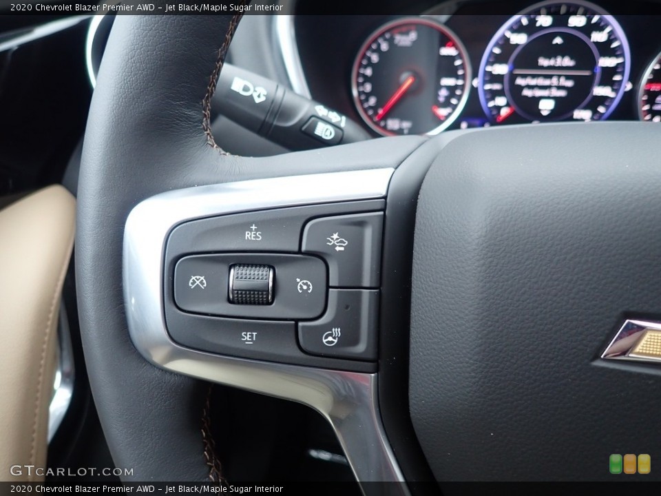 Jet Black/Maple Sugar Interior Steering Wheel for the 2020 Chevrolet Blazer Premier AWD #138679521