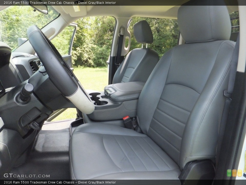 Diesel Gray/Black Interior Front Seat for the 2016 Ram 5500 Tradesman Crew Cab Chassis #138681252