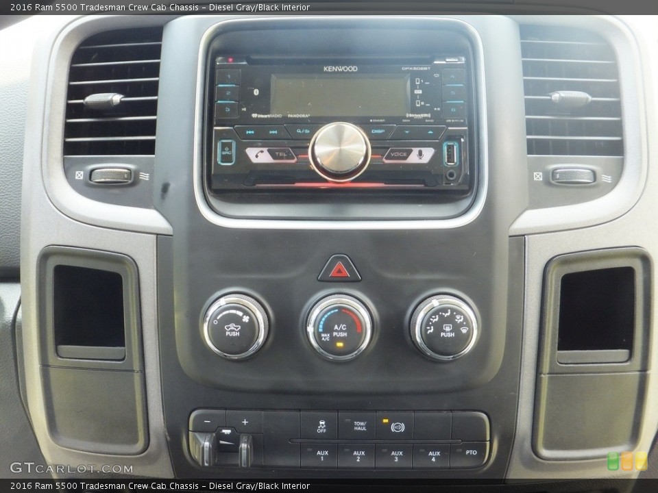 Diesel Gray/Black Interior Controls for the 2016 Ram 5500 Tradesman Crew Cab Chassis #138681279
