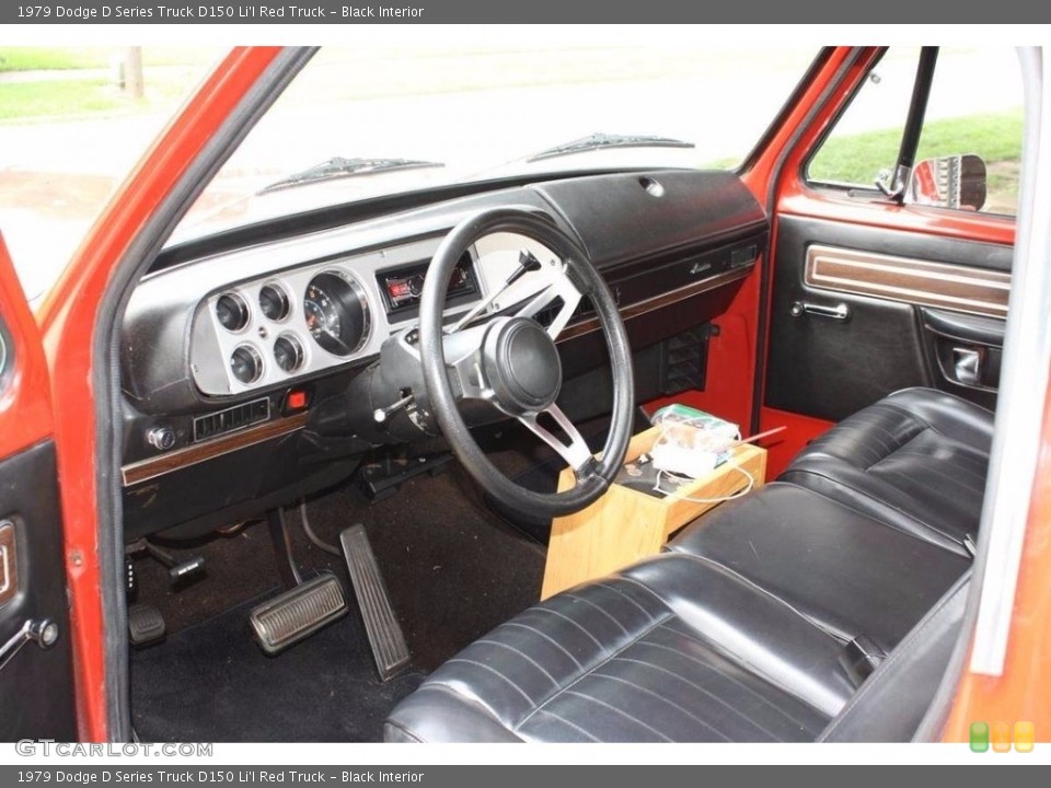 Black 1979 Dodge D Series Truck Interiors