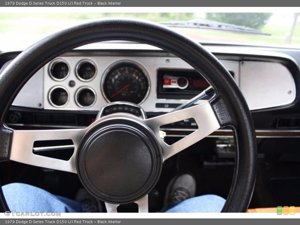 Black Interior Steering Wheel for the 1979 Dodge D Series Truck D150 Li'l Red Truck #138681344