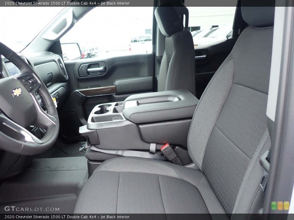 Jet Black Interior Front Seat for the 2020 Chevrolet Silverado 1500 LT Double Cab 4x4 #138681408