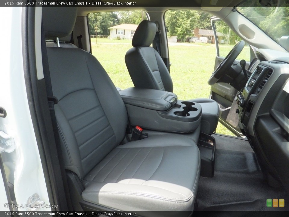 Diesel Gray/Black Interior Front Seat for the 2016 Ram 5500 Tradesman Crew Cab Chassis #138681531