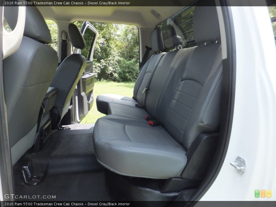 Diesel Gray/Black Interior Rear Seat for the 2016 Ram 5500 Tradesman Crew Cab Chassis #138681555