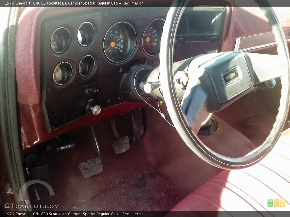 Red Interior Dashboard for the 1979 Chevrolet C/K C20 Scottsdale Camper Special Regular Cab #138681816