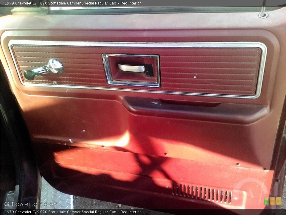 Red Interior Door Panel for the 1979 Chevrolet C/K C20 Scottsdale Camper Special Regular Cab #138681985