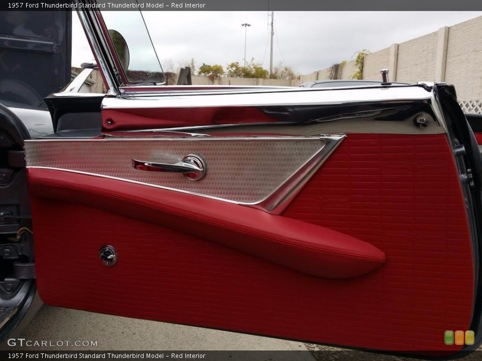 Red Interior Door Panel for the 1957 Ford Thunderbird  #138682728