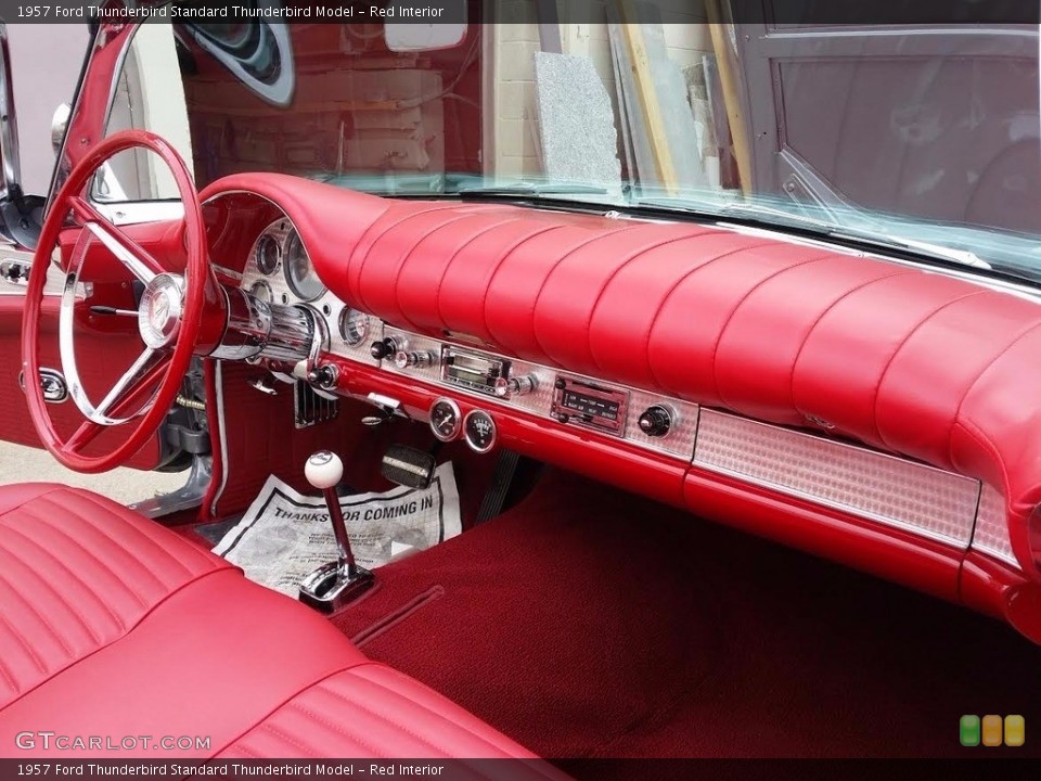 Red Interior Dashboard for the 1957 Ford Thunderbird  #138682833