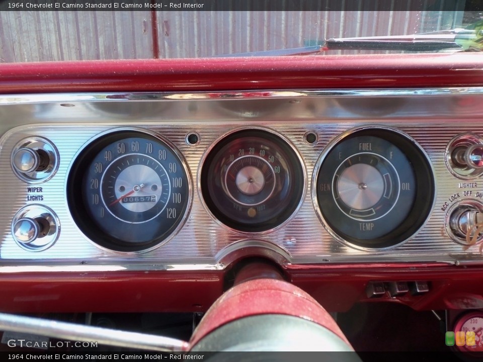 Red Interior Gauges for the 1964 Chevrolet El Camino  #138684750