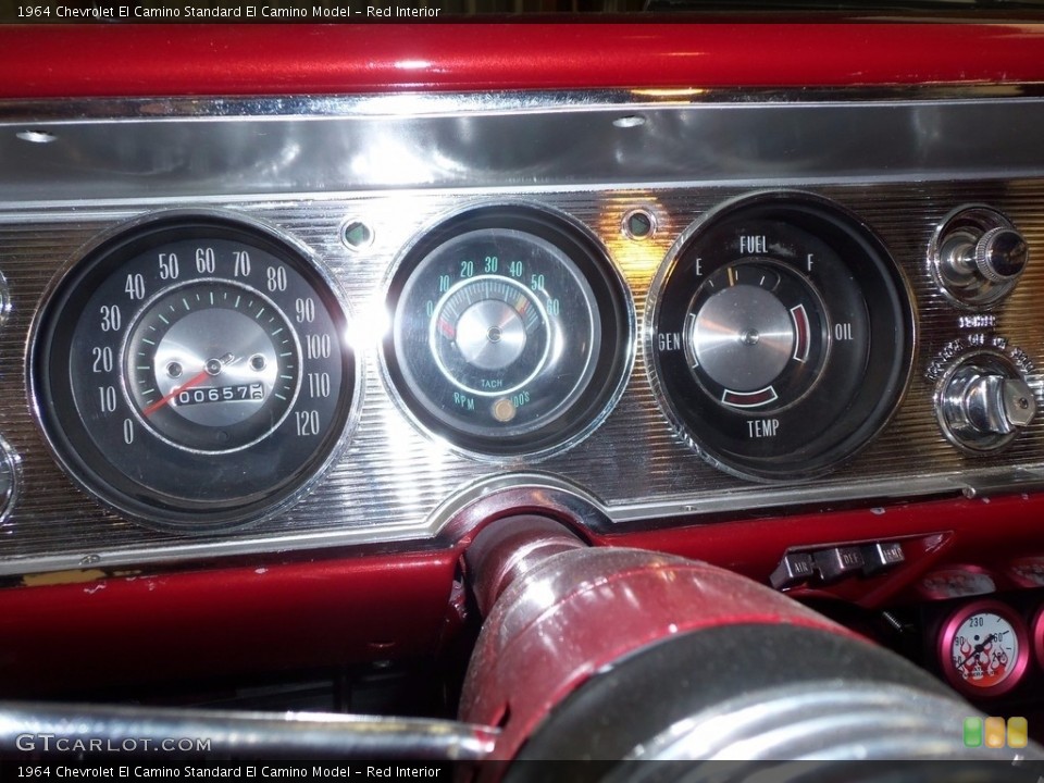Red Interior Gauges for the 1964 Chevrolet El Camino  #138684810
