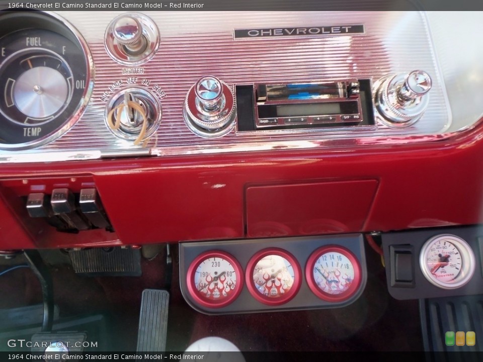 Red Interior Controls for the 1964 Chevrolet El Camino  #138684837