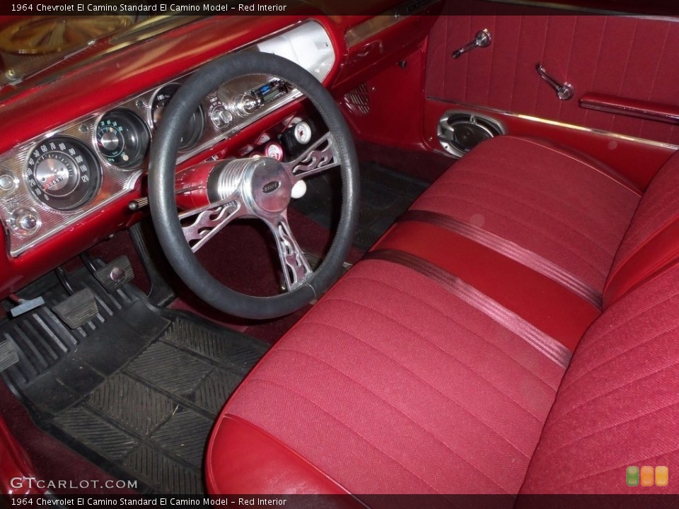 Red Interior Photo for the 1964 Chevrolet El Camino  #138684858