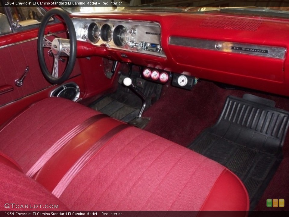 Red 1964 Chevrolet El Camino Interiors